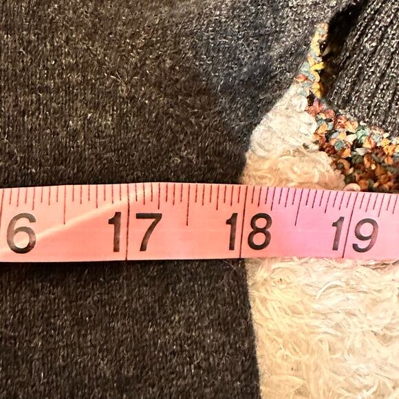 Cashmere Open Front Cardigan Trumpet Sleeves Sz S - Picture 8 of 9